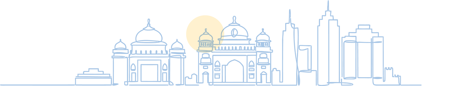 Bengaluru skyline illustration